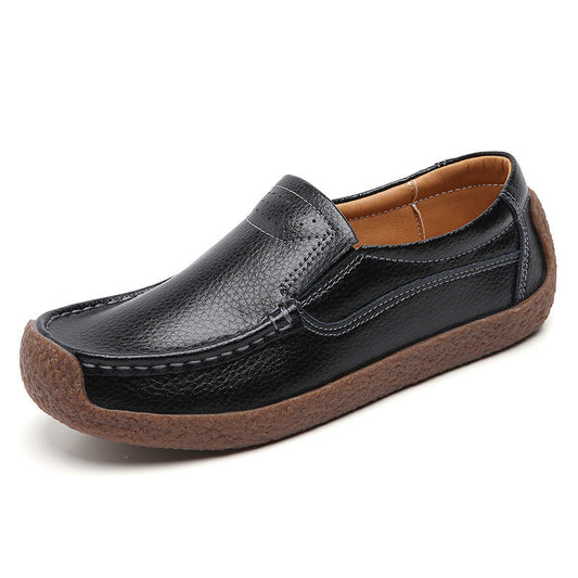 Zapatos planos de piel suave