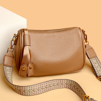 Bolso canguro de piel suave – toque retro y elegante