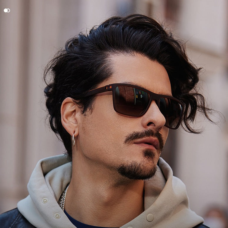 🔥Gafas de sol polarizadas retro para hombre y mujer, con parte superior plana y cuadrada, para conducir, pescar, hacer senderismo y jugar al golf.🎁