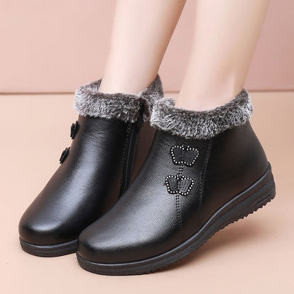 （descuento）Zapatos de algodón para mujeres (dos mariposas)