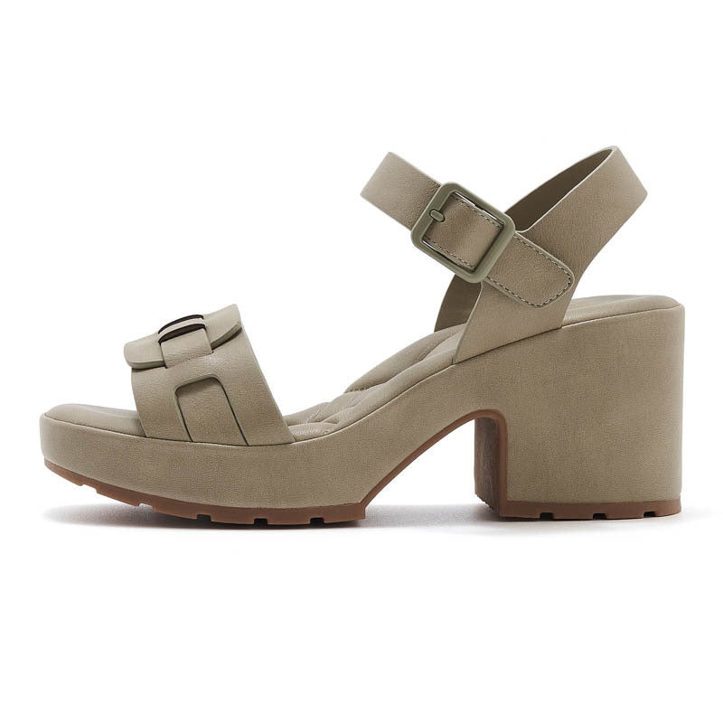 Sandalias de plataforma con velcro