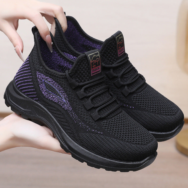 Tenis para Caminar Mujer, Suela Amortiguadora y Malla Fresca