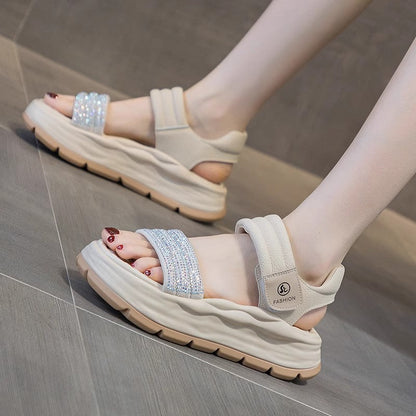 Sandalias casuales deportivas con plataforma
