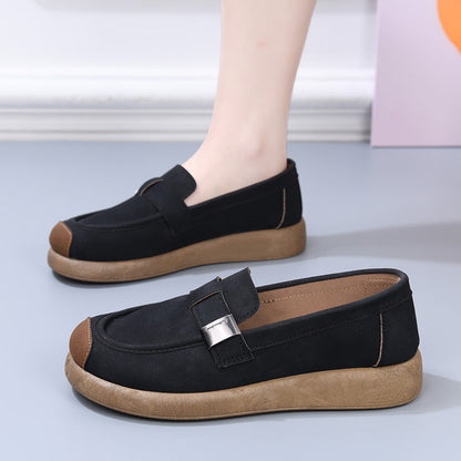 Zapatos tipo Birkenstock de piel de ante con suela suave