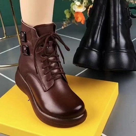 Botas estilo martin de piel suave, ideal para uso diario