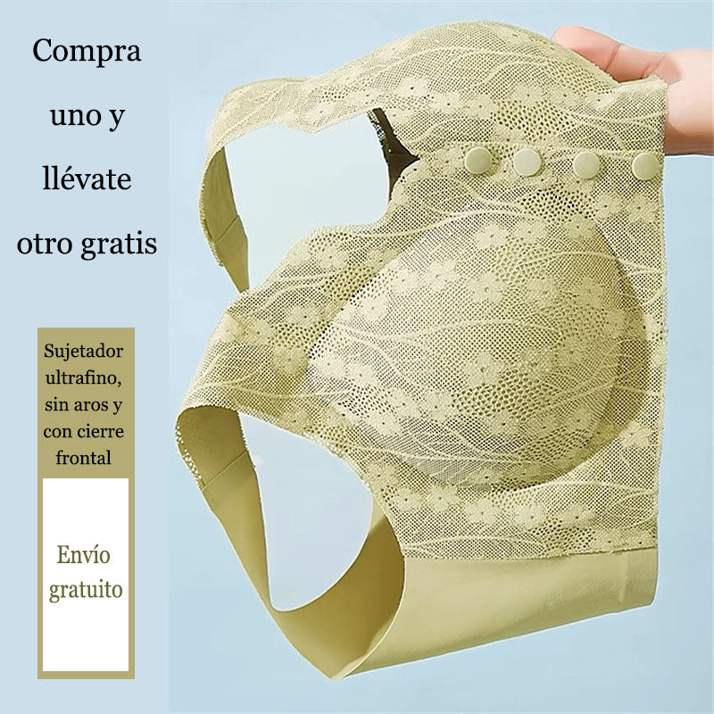 🔥Compre 1 y llévese 2 paquetes:Sujetador ultrafino, sin aros y con cierre frontal