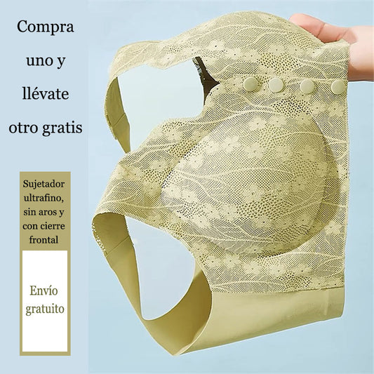 🔥Compre 1 y llévese 2 paquetes:Sujetador ultrafino, sin aros y con cierre frontal