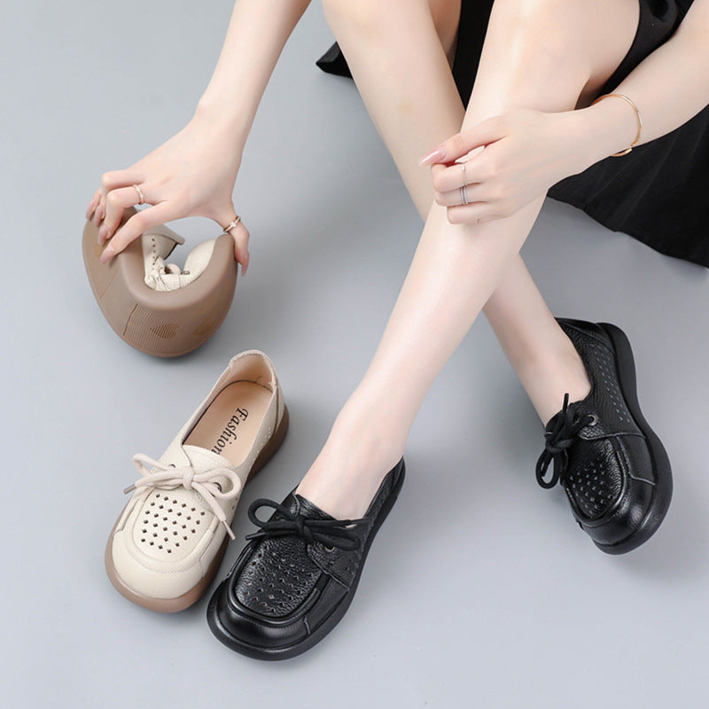 Zapatos de cuero primera capa – escotados