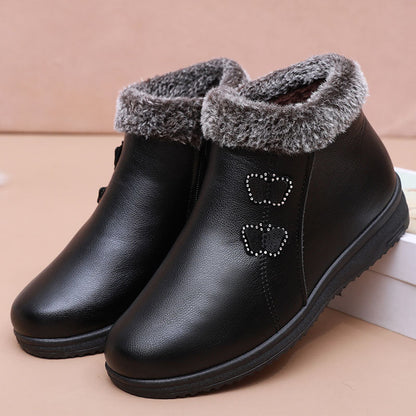 （descuento）Zapatos de algodón para mujeres (dos mariposas)