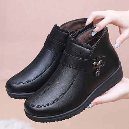 （descuento）Botas de algodón de mujer (tres círculos)