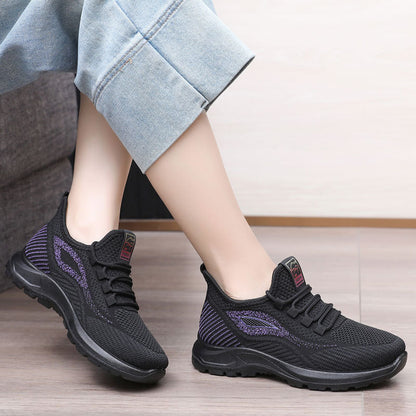 Tenis para Caminar Mujer, Suela Amortiguadora y Malla Fresca