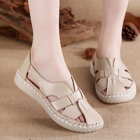 Zapatos antideslizantes con tendones de cuero suave