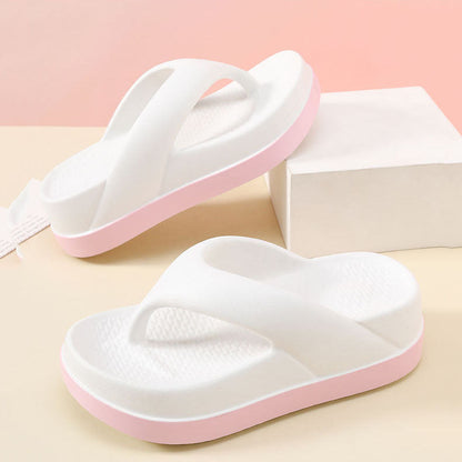 Chanclas con realce de suela gruesa 【EVA -antiolor】
