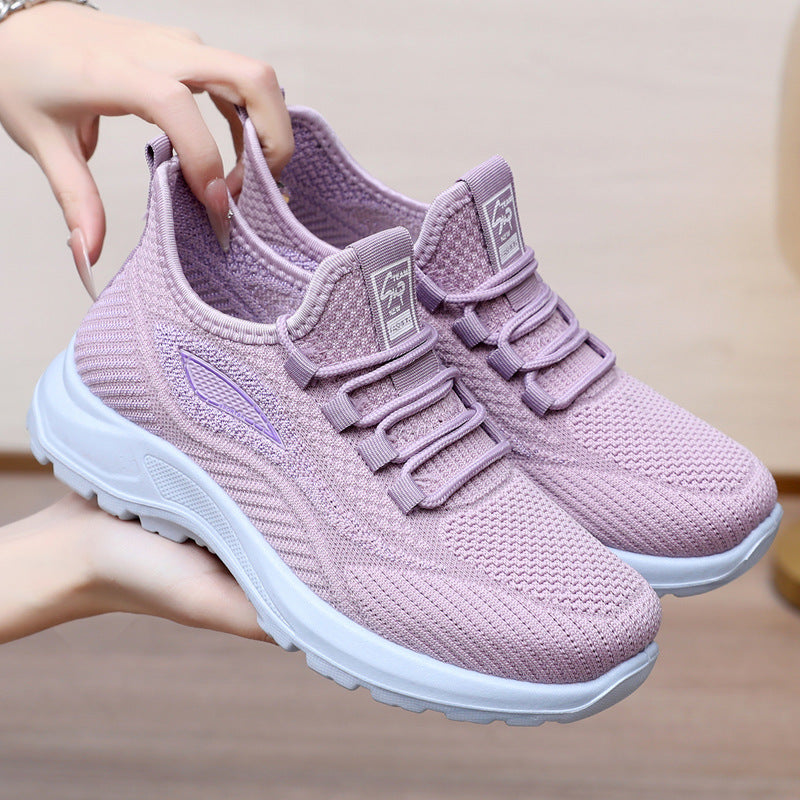 Tenis para Caminar Mujer, Suela Amortiguadora y Malla Fresca