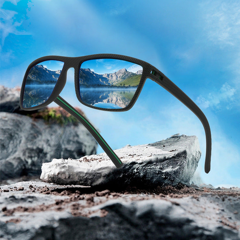 🔥Gafas de sol polarizadas retro para hombre y mujer, con parte superior plana y cuadrada, para conducir, pescar, hacer senderismo y jugar al golf.🎁