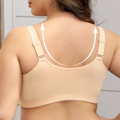 🔥Compre 1 y llévese 2 paquetes:Sujetador con botones delanteros estampados y sin aros