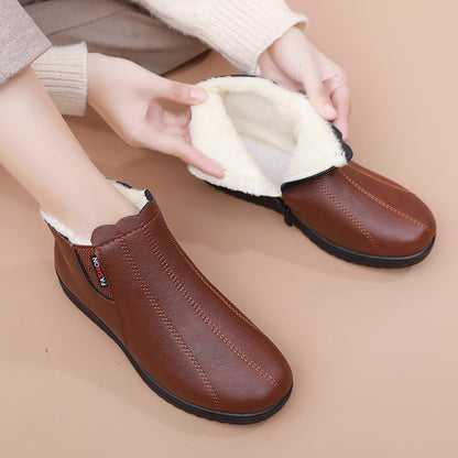 Botines de textura fina, forro abrigado