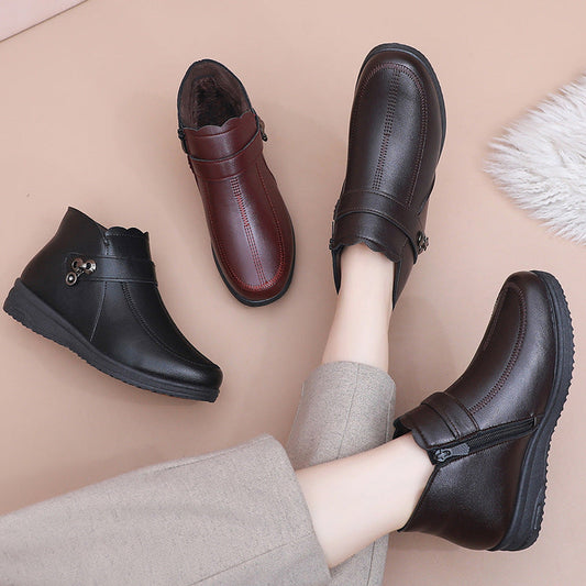 （descuento）Botas de algodón de mujer (tres círculos)