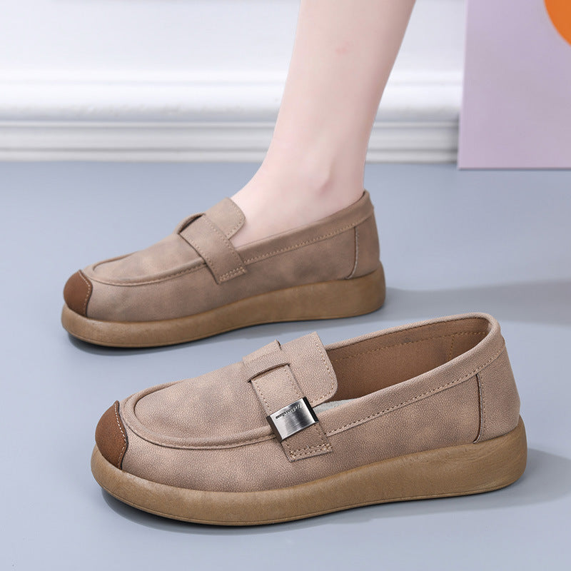 Zapatos tipo Birkenstock de piel de ante con suela suave