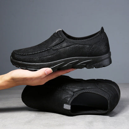 Zapatos de piel auténtica para hombre, estilo británico