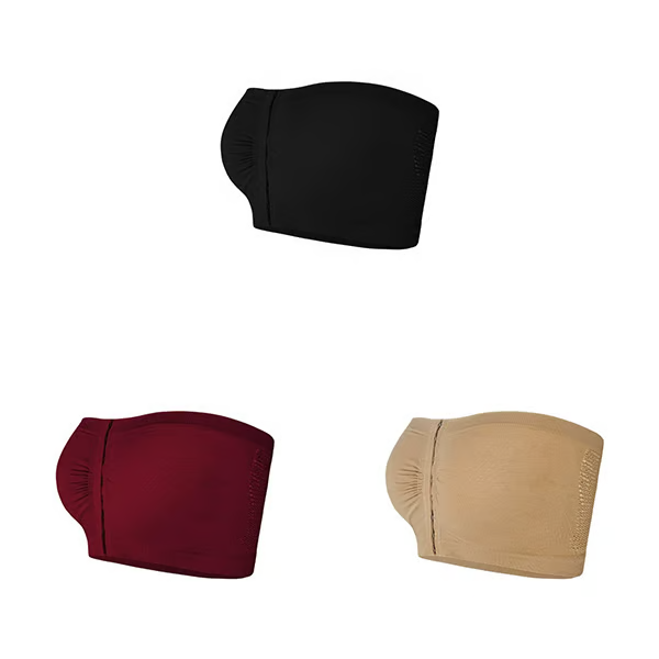 🎁Último día: ¡Compra 1 y llévate 3 paquetes!🔥 Sujetador bandeau antideslizante de soporte completo
