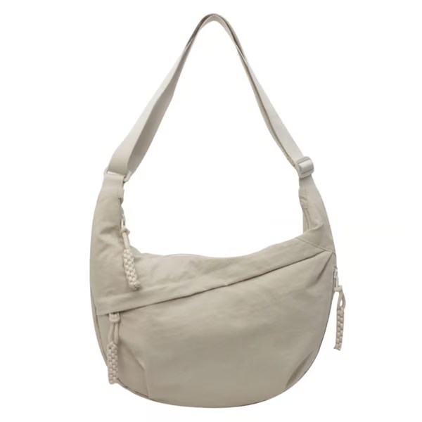Venta directa de diseñador👜Bolso bandolera hobo de nailon liso para mujer