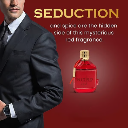 🎁Último día: 49 % de descuento en Dumont Nitro Red para hombre, 3.4 oz, Eau de Parfum Spray